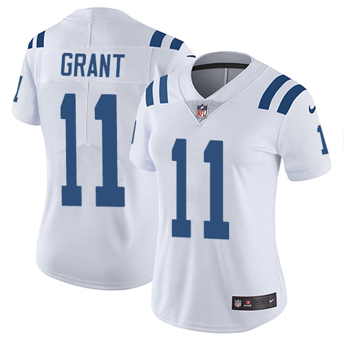 Indianapolis Colts #11 Limited Ryan Grant White Nike NFL Road Women JerseyVapor Untouchable jerseys->indianapolis colts->NFL Jersey